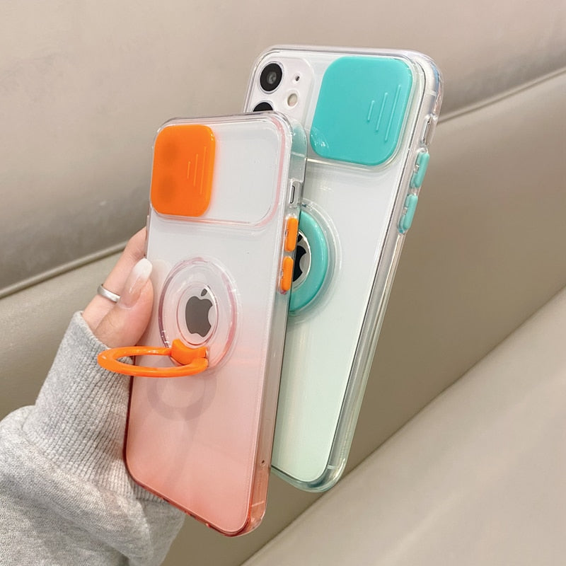 Gradient iPhone case with sliding camera cover Ultra Tech Bank