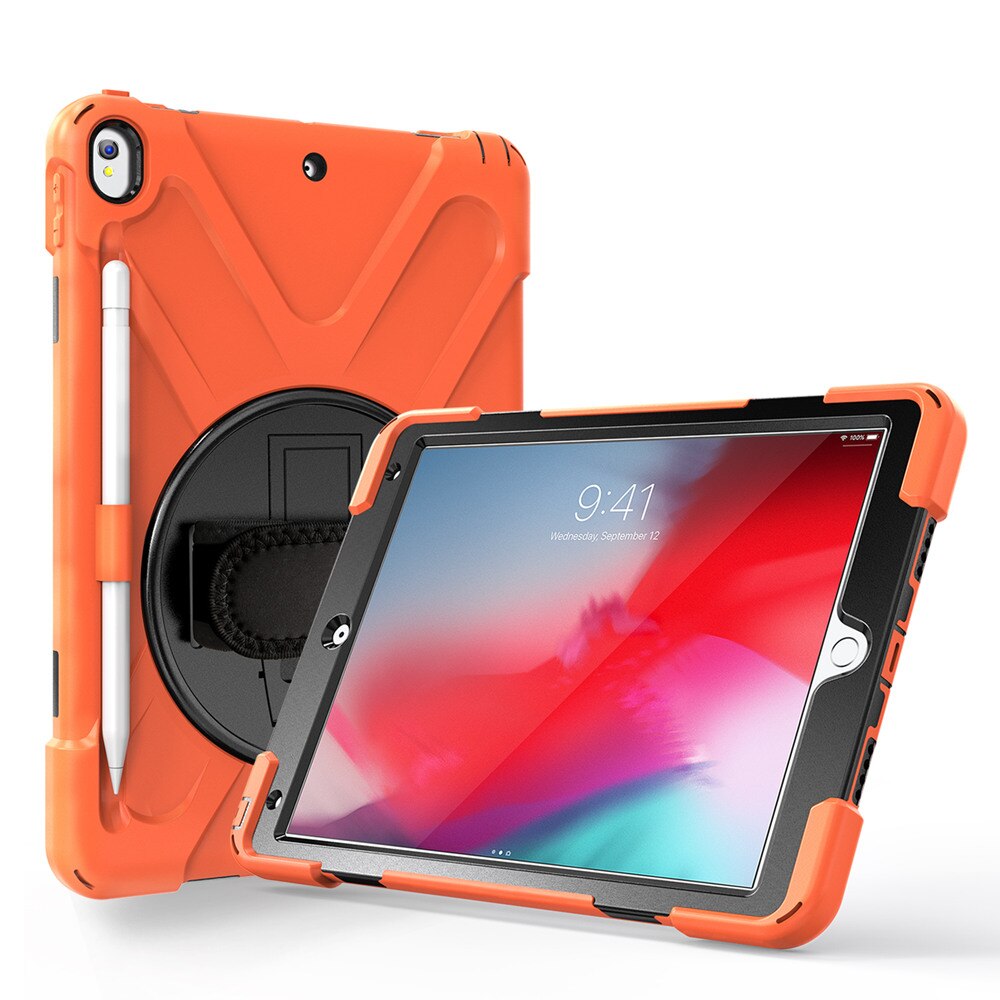 iPad case 360 Rotating Armor Shockproof Hand Strap Stand Ultra Tech Bank