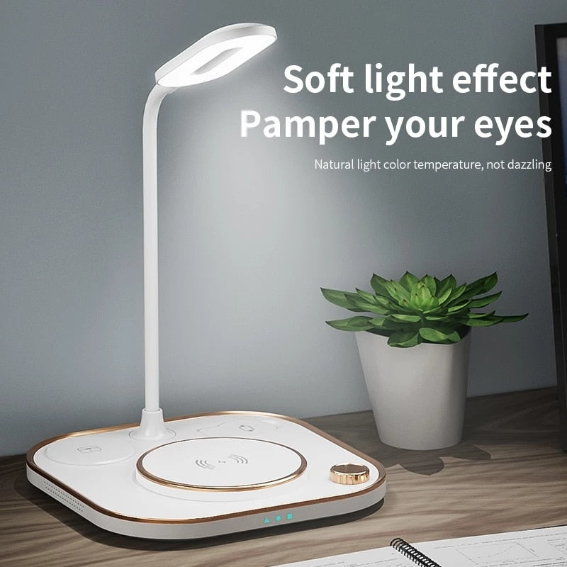 3 in 1 wireless charger lampe
